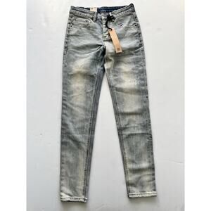 Ksubi Jeans Mens Van Winkle Skinny Leg Mid Rise $240 Light Blue Size 28 NWT!